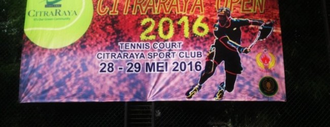 CitraRaya Tenis Open 2016 Perebutkan Hadiah Puluhan Juta Rupiah