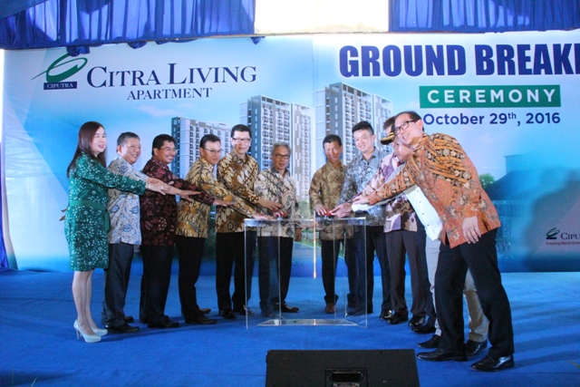 Ciputra Lakukan Ground Breaking Ceremony Apartemen Citra Living dengan Sukses