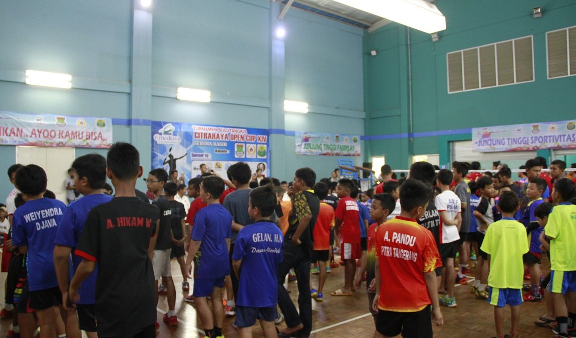 350 Atlet Muda Ikuti Turnamen Badminton CitraRaya Open Cup XIV