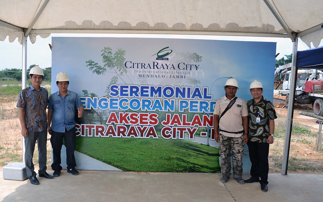 Pengecoran Perdana Jalan CitraRaya City – Ness