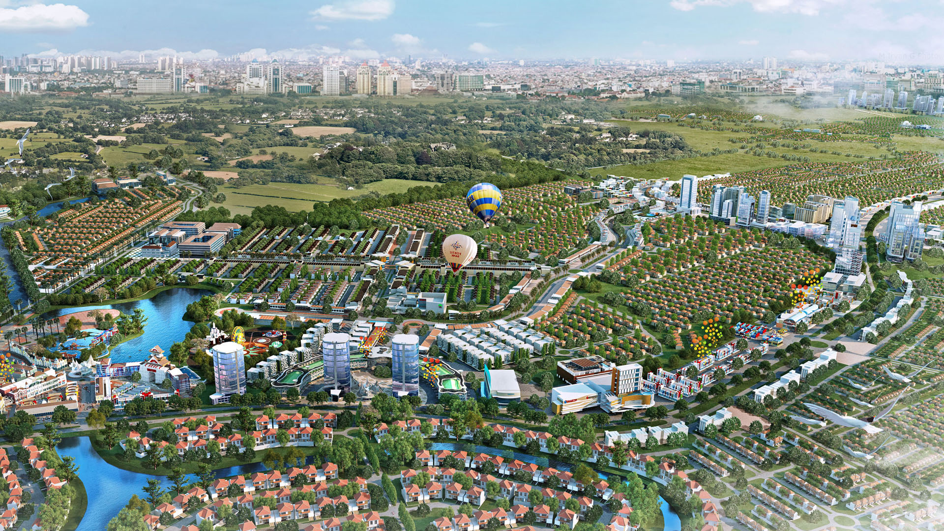 Kawasan Ecopolis CitraRaya Tangerang tempat Neo Pine Tree berada